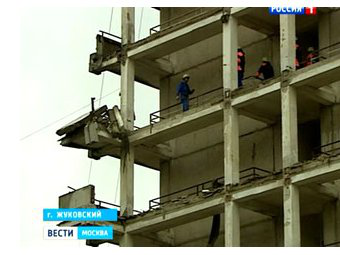 У больницы в подмосковном Жуковском рухнули балконы